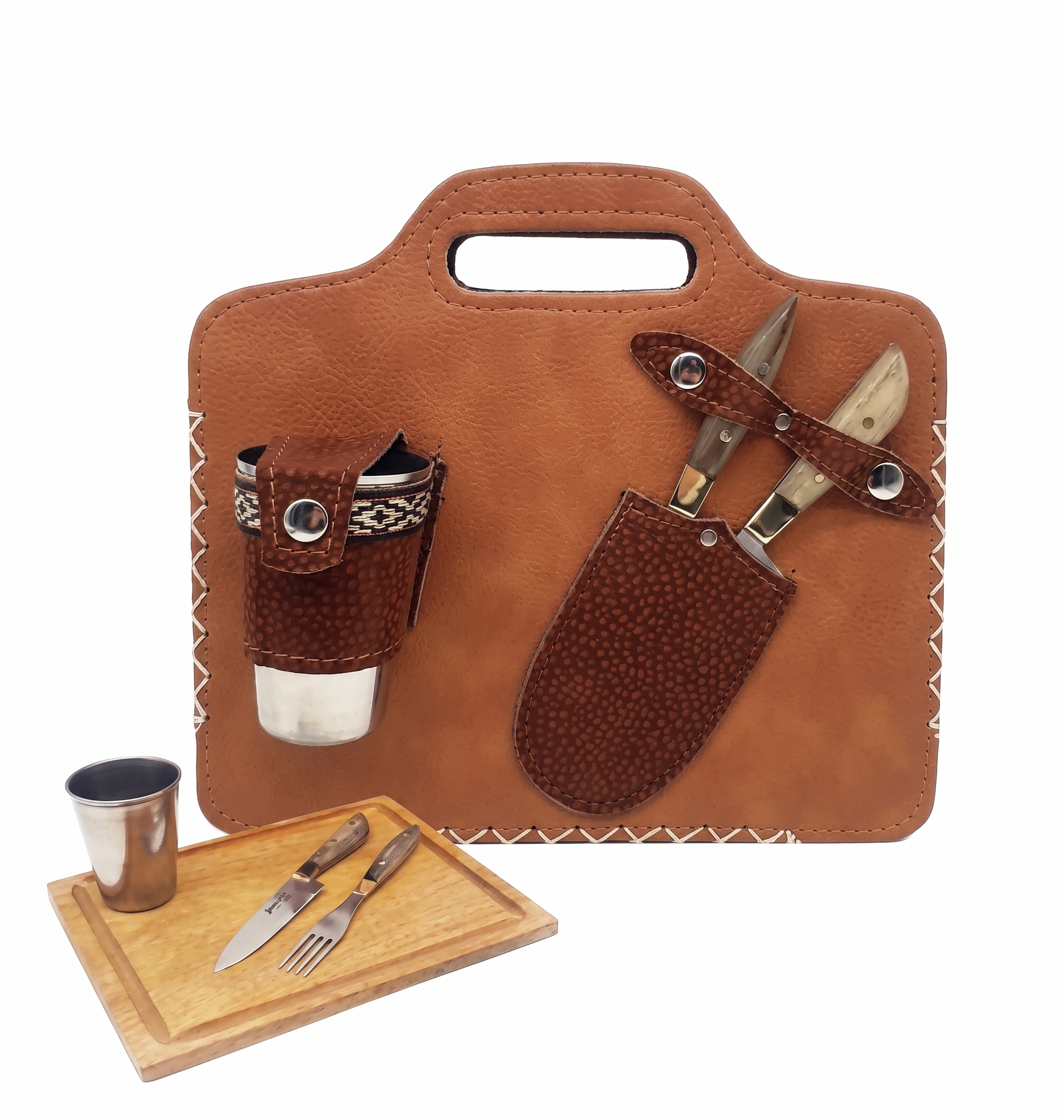 SET ASADO RECTANGULAR + VASO (513)