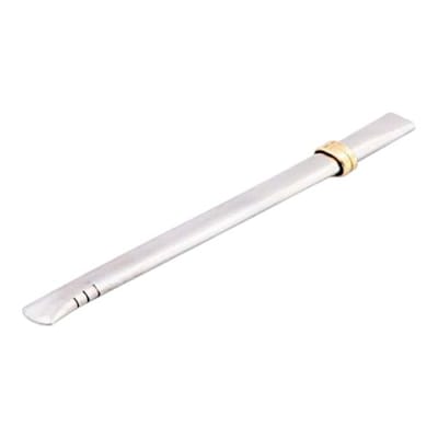 BOMBILLA CHATA ACERO INOX CON PACKAGING