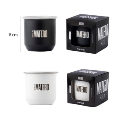MATE MATERO BLANCO -NEGRO
