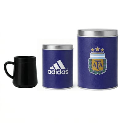 KIT MATERO 2 LATAS Y MATE PLASTICO DISEÑO