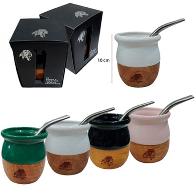 MATE MADERA Y CERAMICA (QUECHUA)