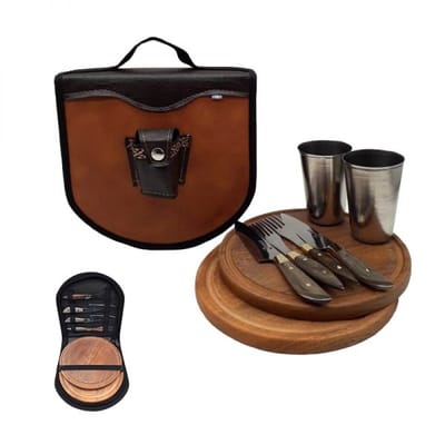 SET DE ASADO C/CIERRE Y VASOS X2 (510)