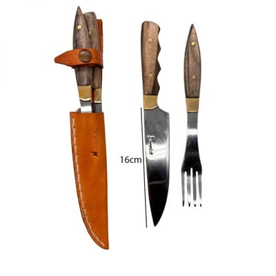 JUEGO CUCHILLO 16CM Y TENEDOR