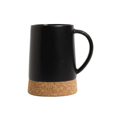 MUG NET BLACK BASE DE CORCHO 310ML