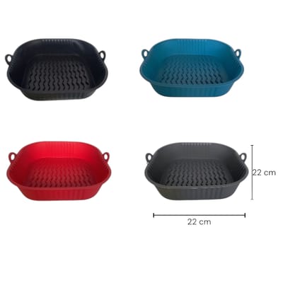 MOLDE DE SILICONA PARA AIR FRYER CUADRADO GRANDE