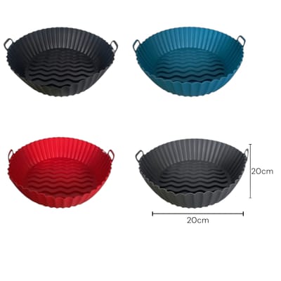 MOLDE DE SILICONA PARA AIR FRYER REDONDO PEQUEÑO
