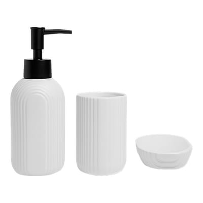 SET DE BAÑO X3 GEOMETRICO
