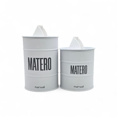 SET LATAS MATERO BLANCO