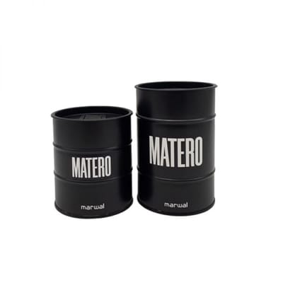 SET LATAS MATERO NEGRO