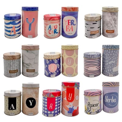 SET LATAS AZUCARERA - YERBERA DISEÑO