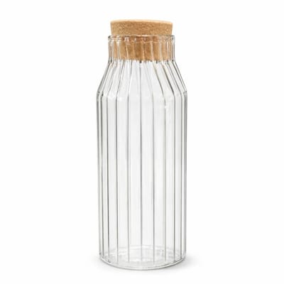 FRASCO DE VIDRIO CON TAPA DE CORCHO