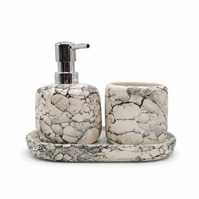SET DE BAÑO MARMOL X3