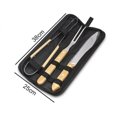 SET ASADO X3 ESTUCHE NEGRO