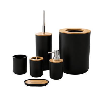 SET BAÑO COMPLETO PLASTICO Y BAMBOO