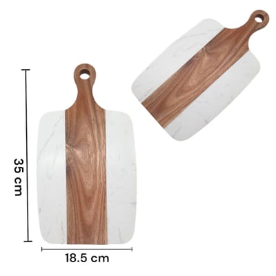 TABLA DE MADERA Y MARMOL