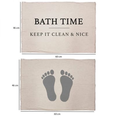 ALFOMBRA PARA BAÑO RUSTICA ESTAMPADA