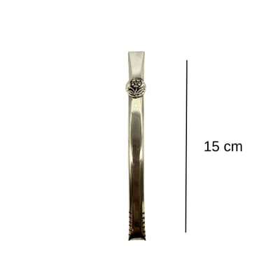 BOMBILLA DE ALPACA DISEÑO RECTA