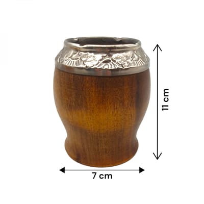 MATE TORPEDO ALGARROBO C/VIROLA ALPACA