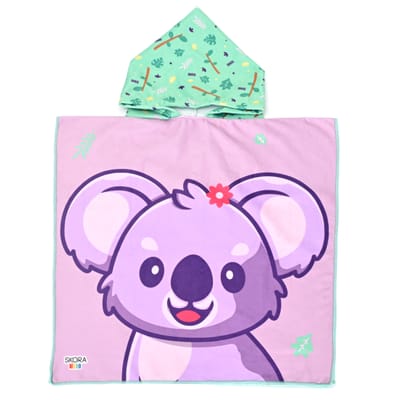 SALIDA BAÑO INFANTIL KOALA LILA