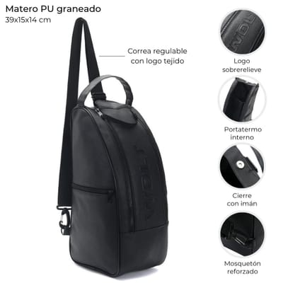 MORRAL MATERO WDLT PU GRANEADO NEGRO
