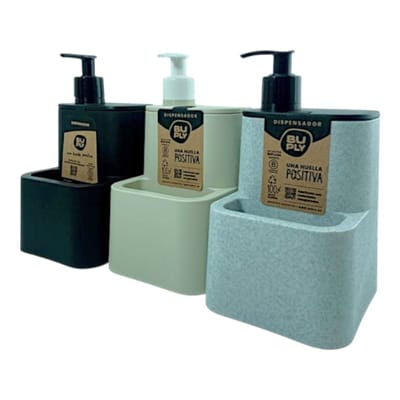 DISPENSER BIO BUPLY C/PORTA ESPONJA RECTANGULAR